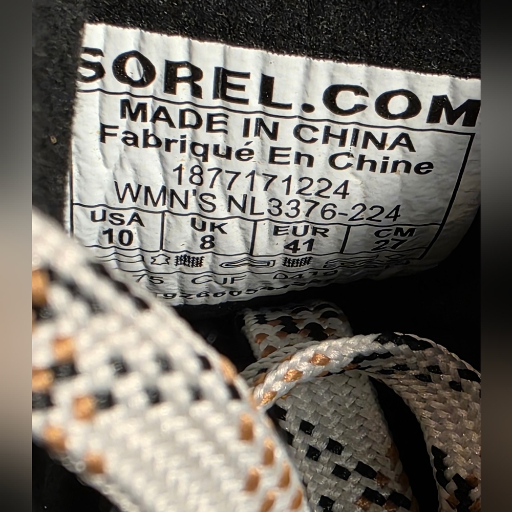 Sorel Women's 10 PDX Lace up Hidden Wedge Heel Lexie Elk Tan Brown Grey  Boots - Picture 12 of 13